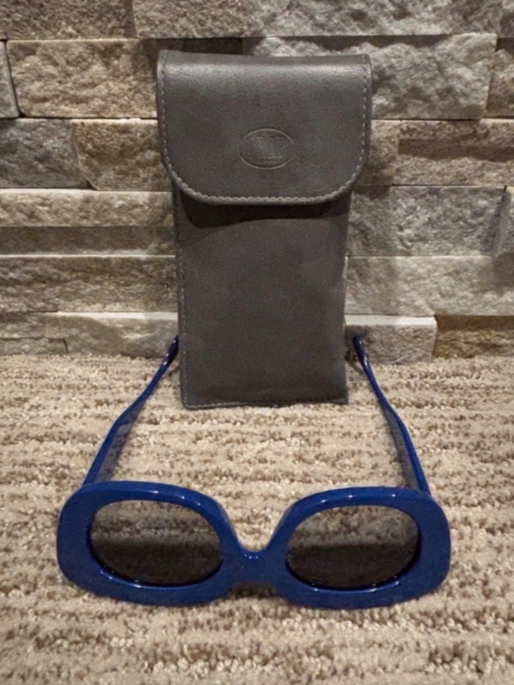 Crap Eyewear Blue “The Velvet Mirror” Sunglasses - Unisex - Picture 3 of 6